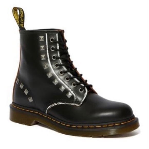 Dr. Martens Shoes - New Size 6 Dr. Martens 1460 Black Studded Lace Up Boots